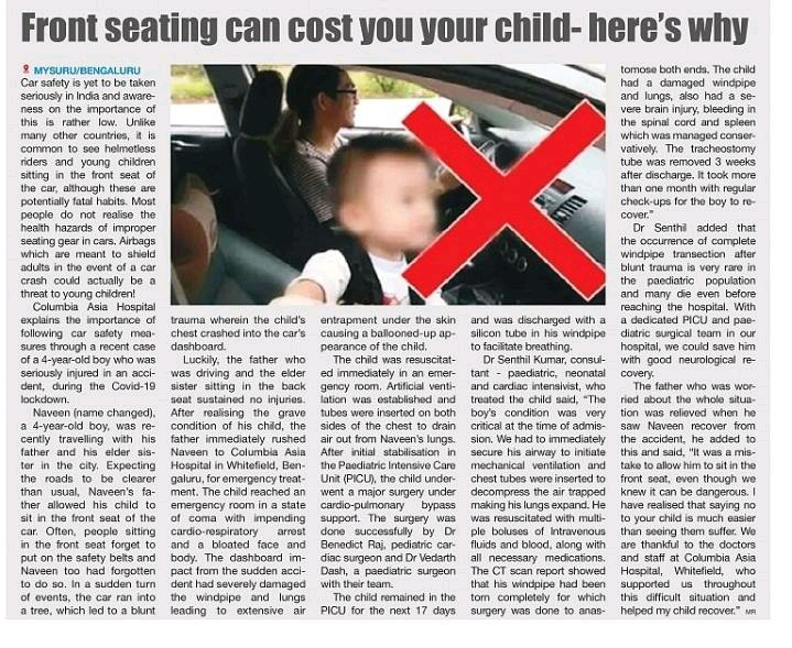 Front seating can cost you your child- here’s why
